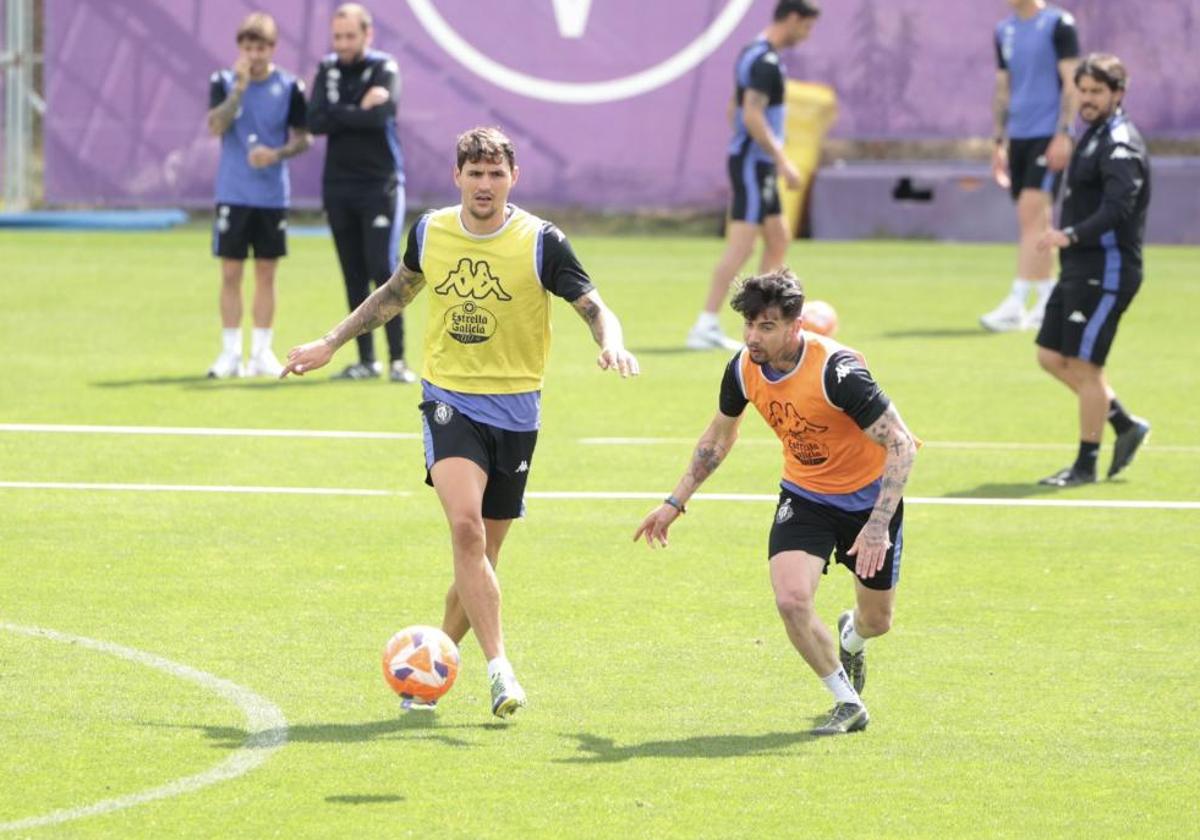 Juric y Aidoo vuelven al grupo en el último entrenamiento con público del Real Valladolid
